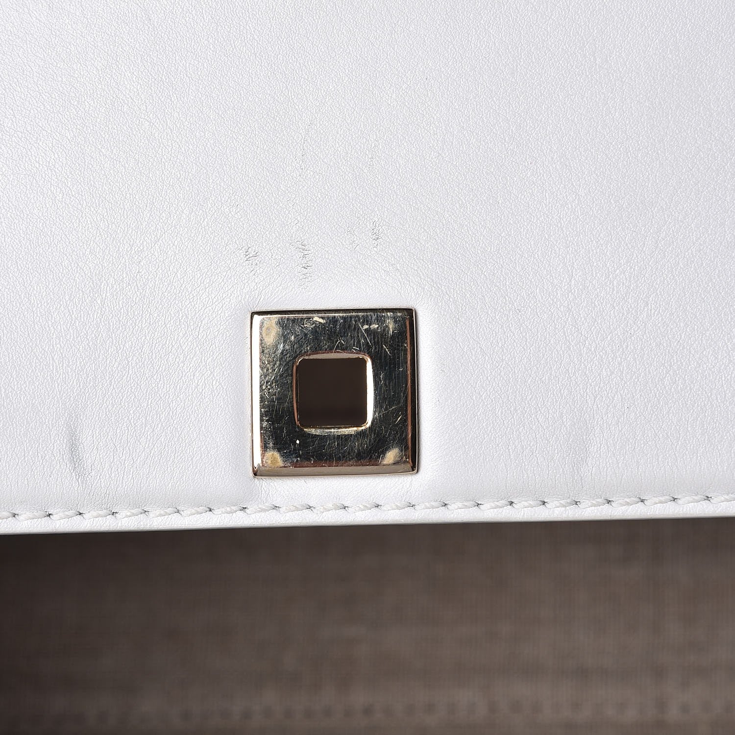 Versace Calfskin Palazzo Empire Crossbody Bag White 23 of 23