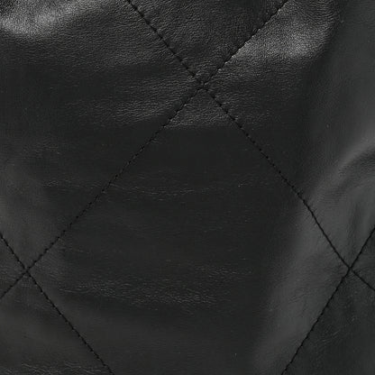 Chanel Shiny Calfskin Quilted Chanel 22 So Black 10 of 12