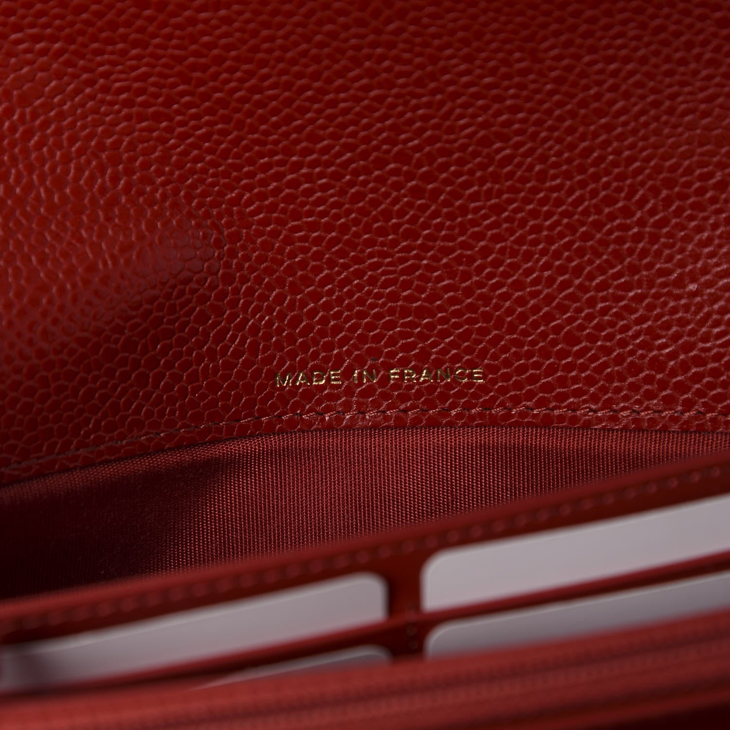Chanel Caviar Quilted Large Boy Gusset Flap Wallet Red 7 of 8