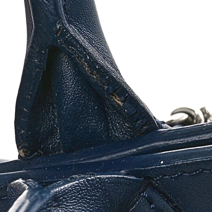 Chanel Aged Calfskin Quilted Be CC Tote Blue 12 of 12