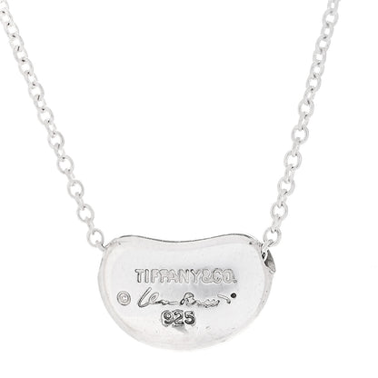 Tiffany Sterling Silver 11mm Elsa Peretti Bean Pendant Necklace 6 of 6