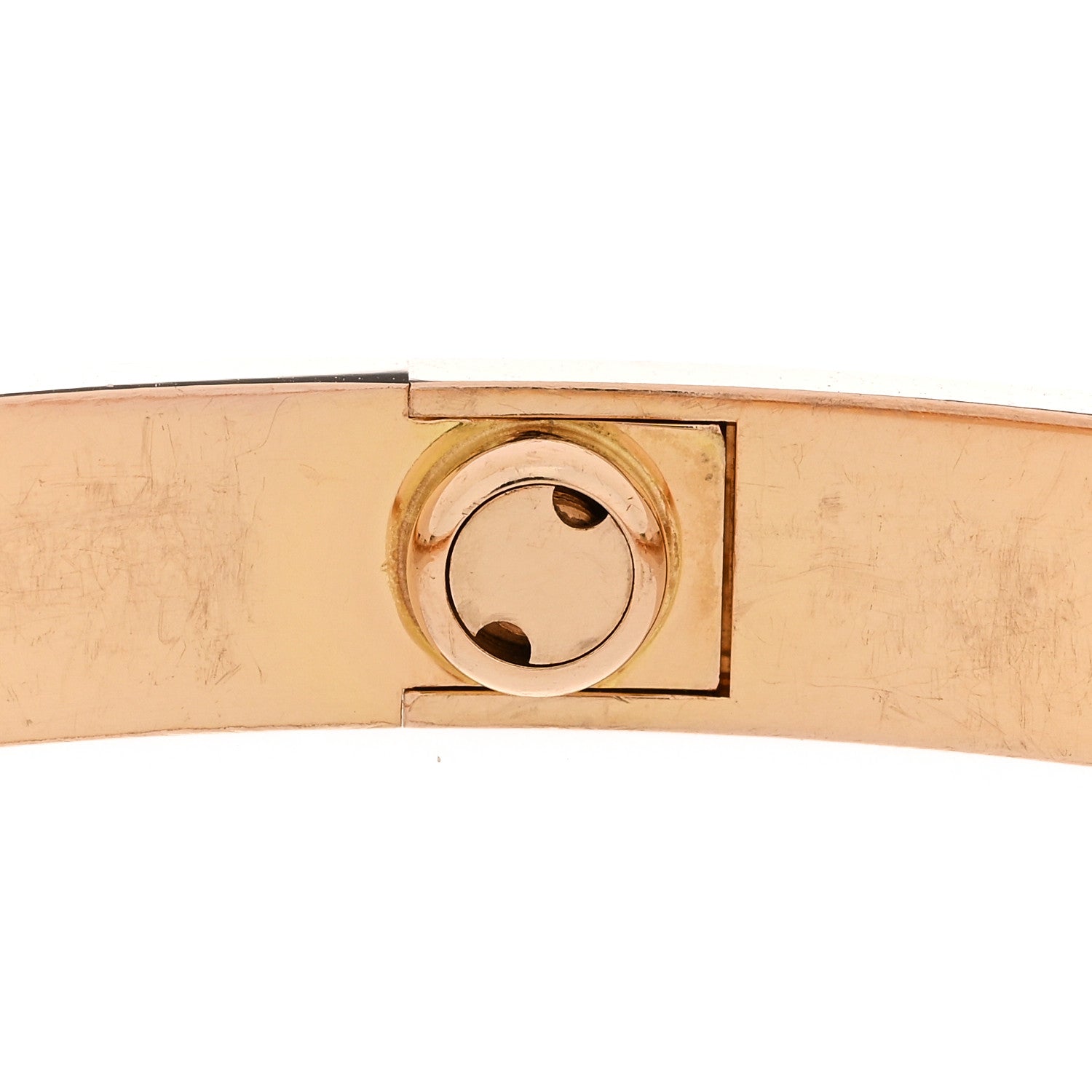 Cartier 18K Pink Gold 4 Diamond LOVE Bracelet 17 5 of 8