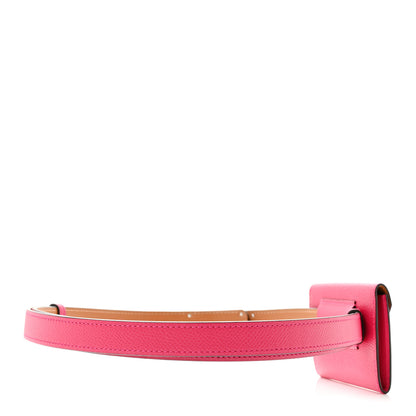 Hermes Epsom Kelly Pocket Belt Rose Mexico 2 of 7