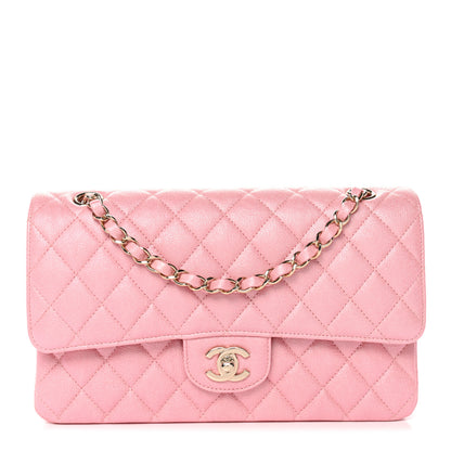 Chanel Iridescent Caviar Quilted Medium Double Flap Rose Pink 1 of 11