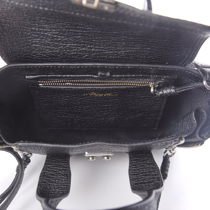 3.1 Phillip Lim 3.1 Textured Calfskin Mini Pashli Satchel Black 5 of 9