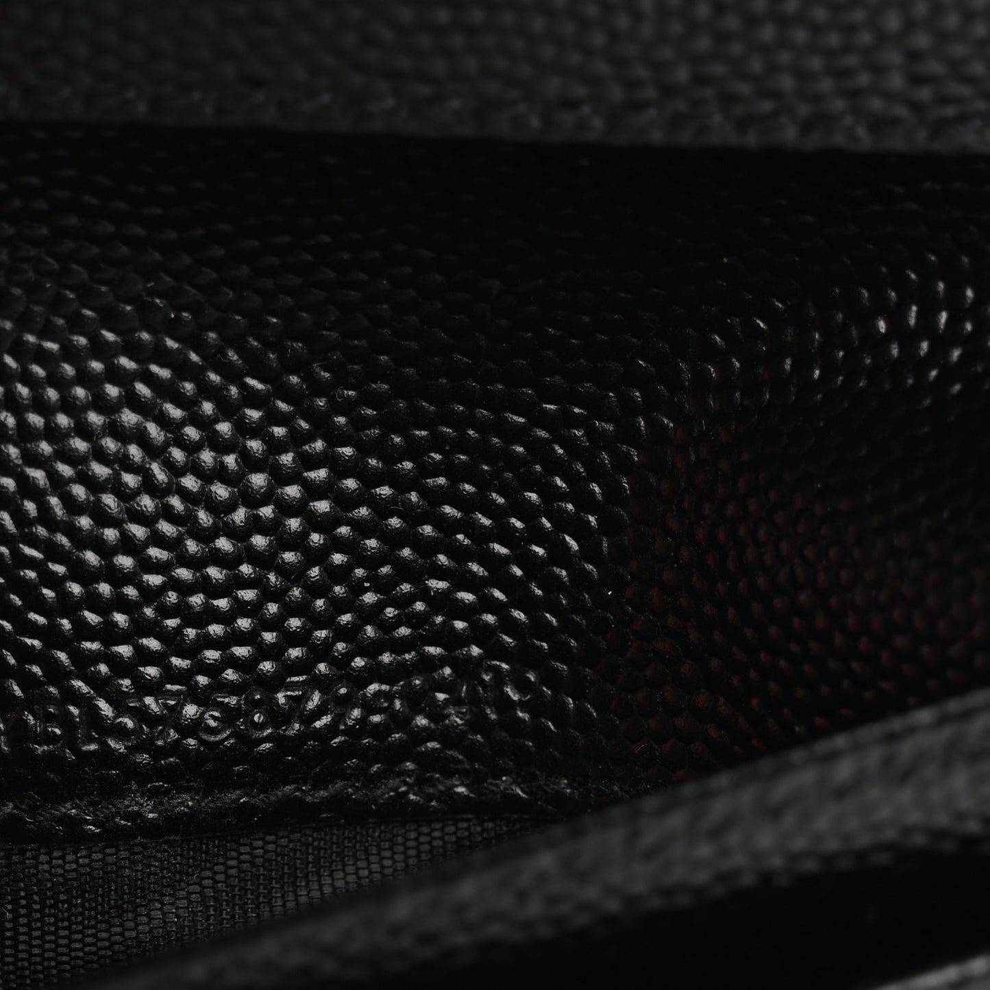 Grain De Poudre Matelasse Chevron Monogram Zipped Card Case Black