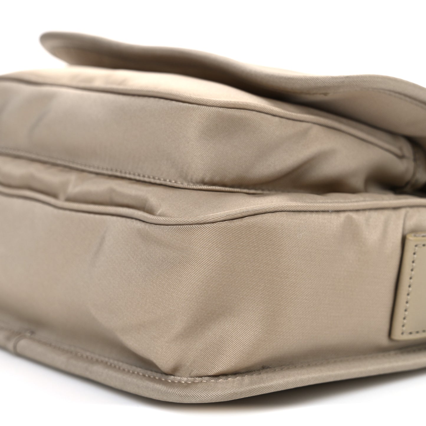 Econyl Nylon Small Niki Messenger Gray Hay