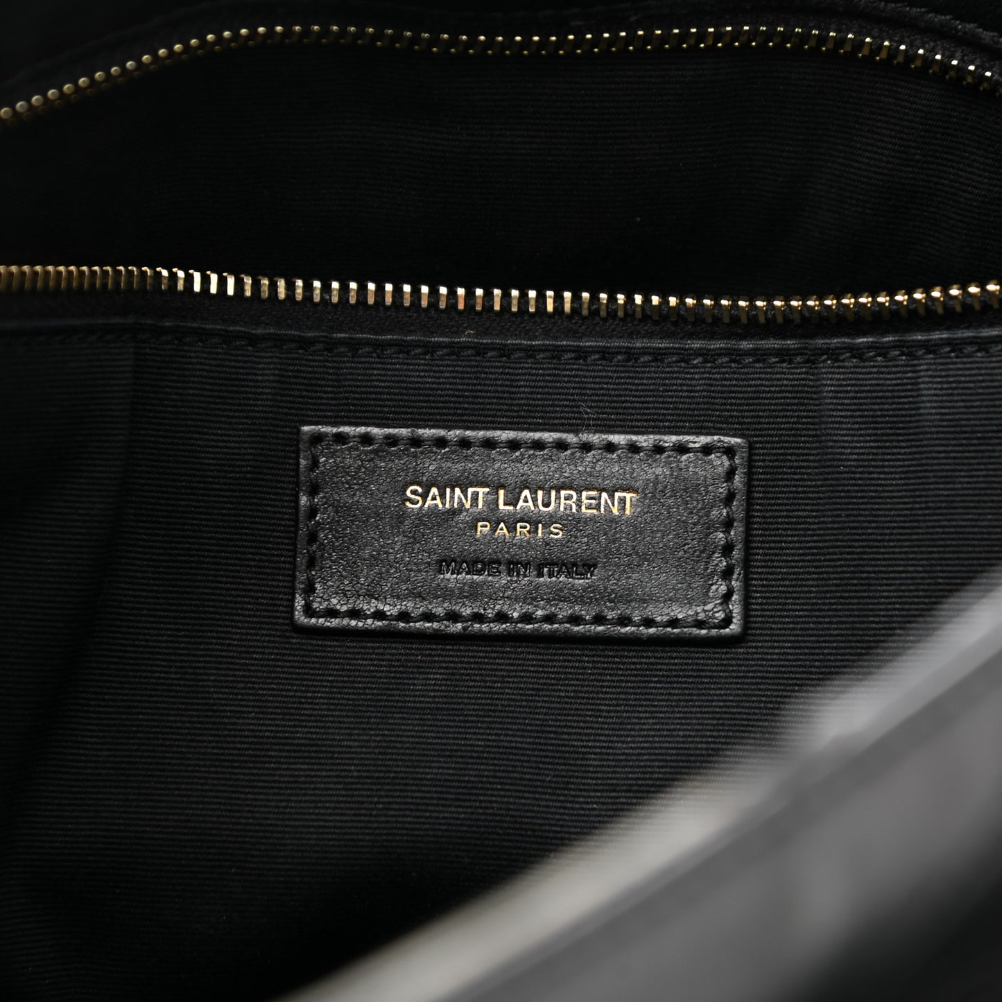Lambskin Matelasse Monogram Medium Niki Chain Satchel Black