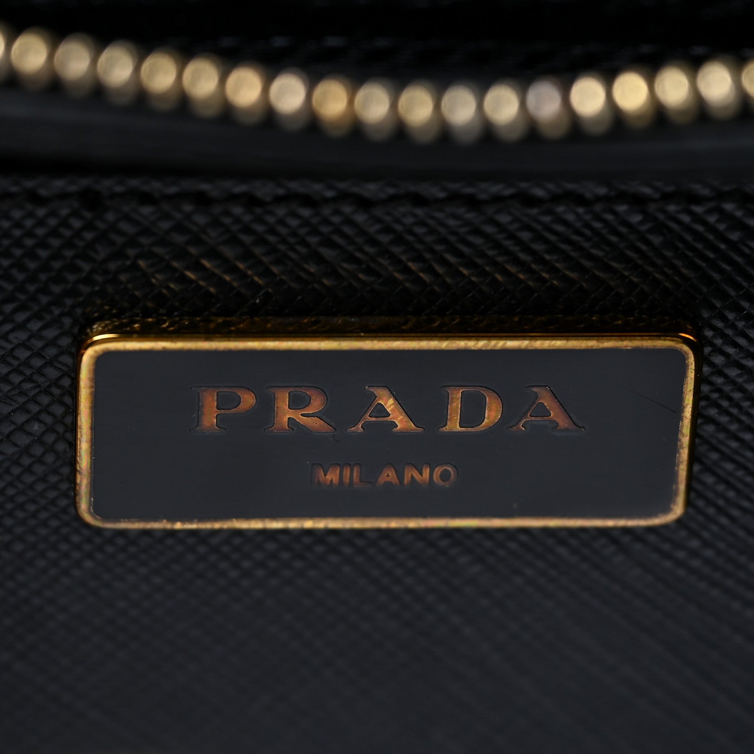 Prada Saffiano Lux Bowling Bag Black 6 of 15