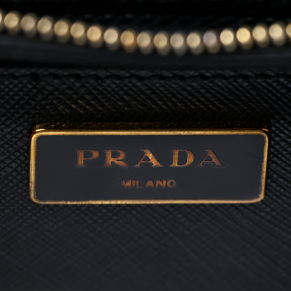 Prada Saffiano Lux Bowling Bag Black 6 of 15