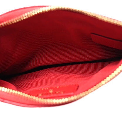 Chanel Caviar Quilted Small Cosmetic Case Dark Pink 5 of 10