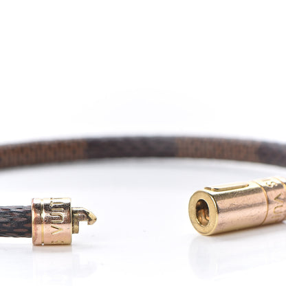 Louis Vuitton Damier Ebene Keep It Bracelet 19 4 of 6