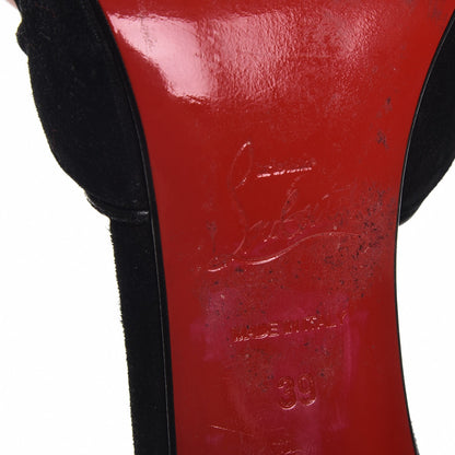 Christian Louboutin Suede Riri 100 Pumps 39 Black 6 of 13