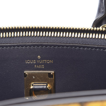 Louis Vuitton Calfskin Trunk City Steamer MM Black 7 of 13