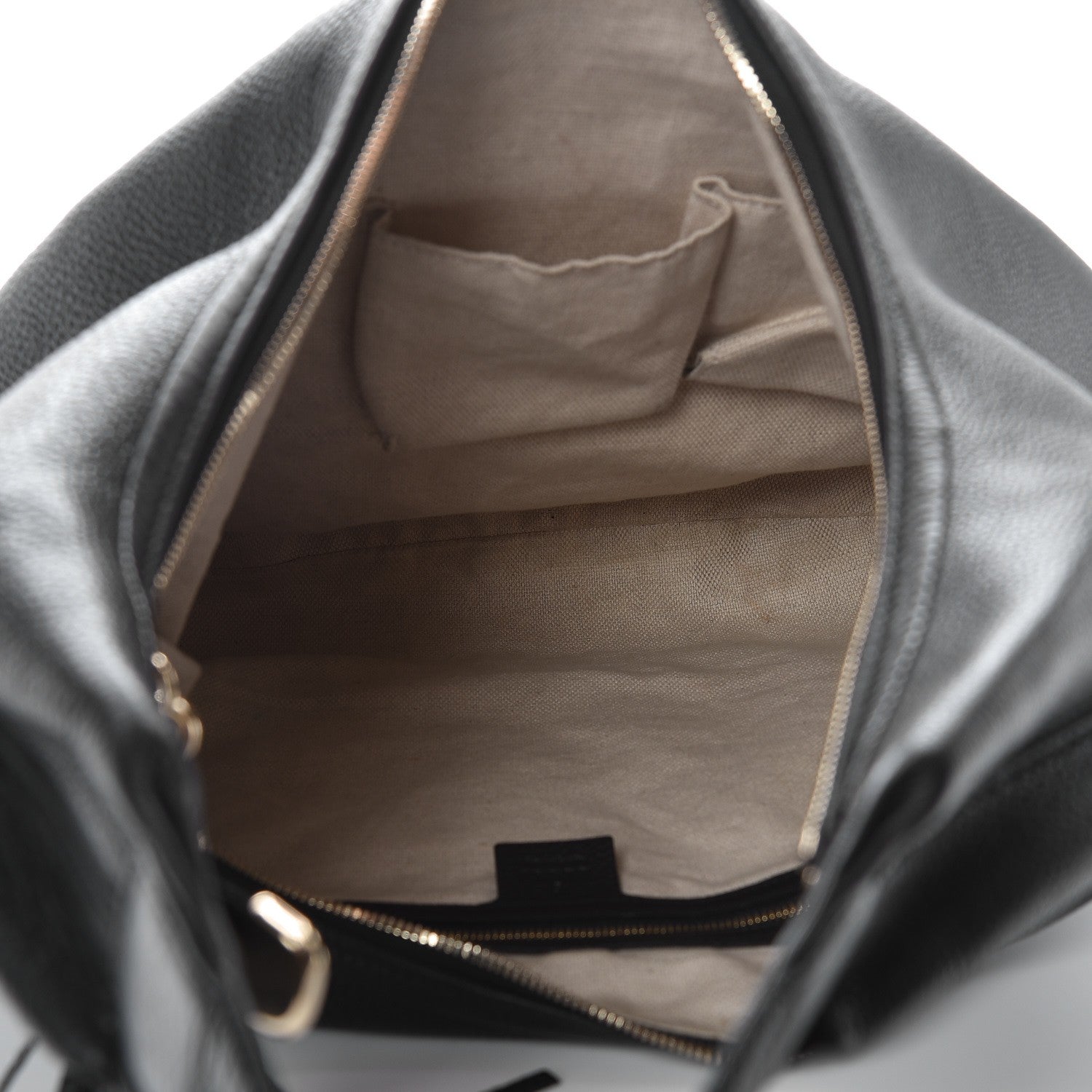 Gucci Pebbled Calfskin Soho Hobo Black 5 of 11