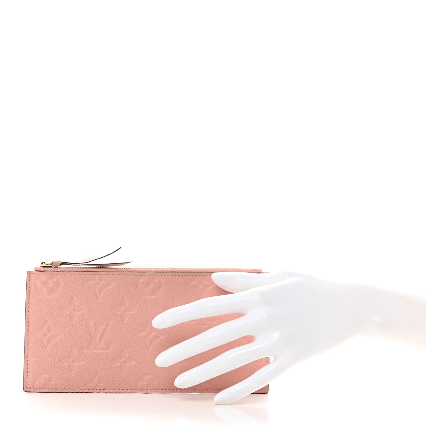 Empreinte Felicie Chain Wallet Zippered Insert Rose Poudre