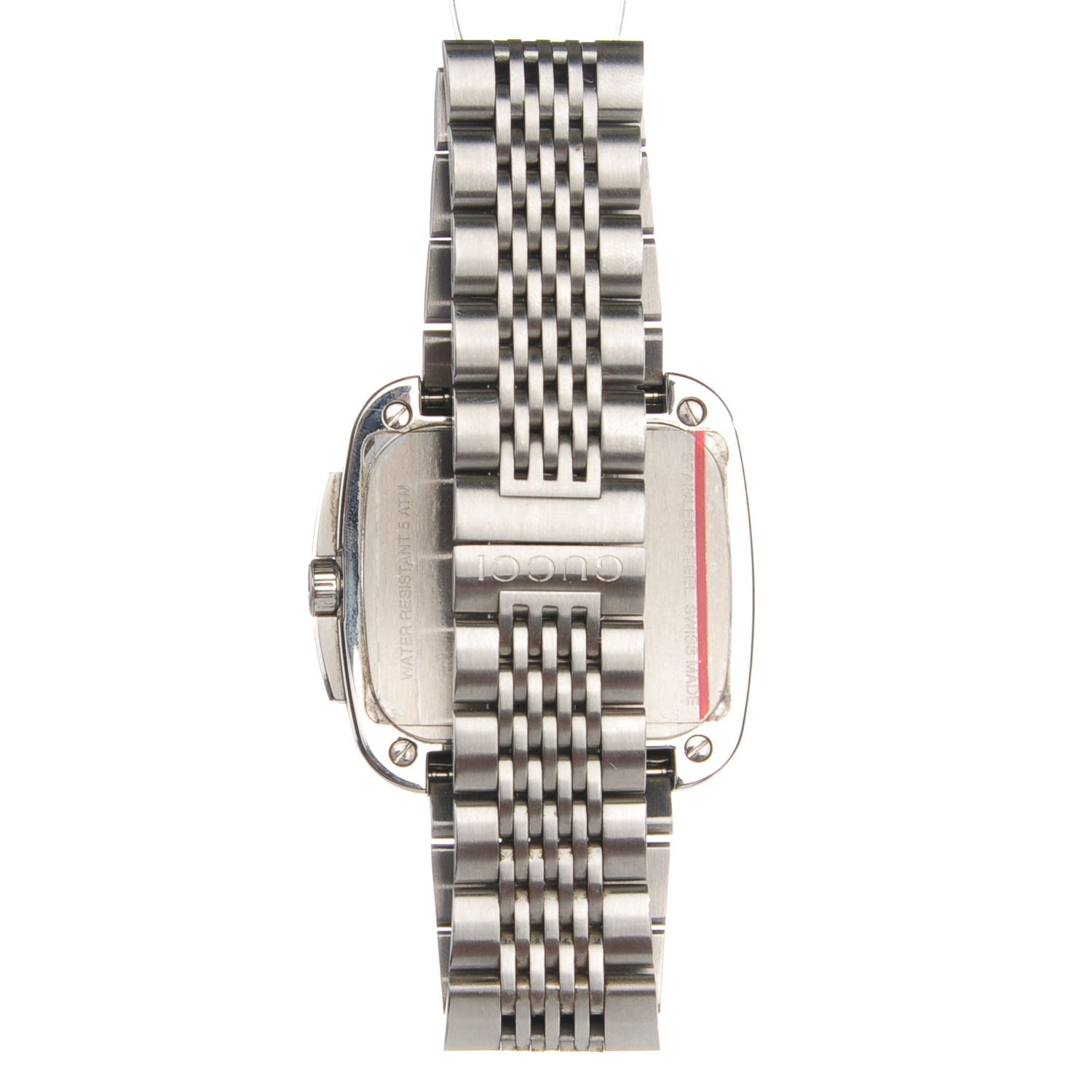 Gucci Stainless Steel 40mm G Coupe Square Quartz Watch Brown 3 of 7
