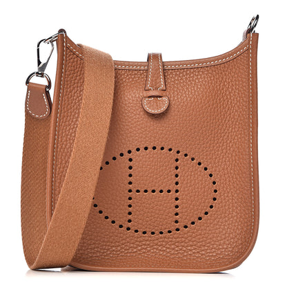 Hermes Taurillon Clemence Evelyne TPM Gold 1 of 12