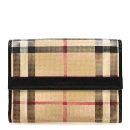 Burberry House Check Compact Wallet Black 1 of 9