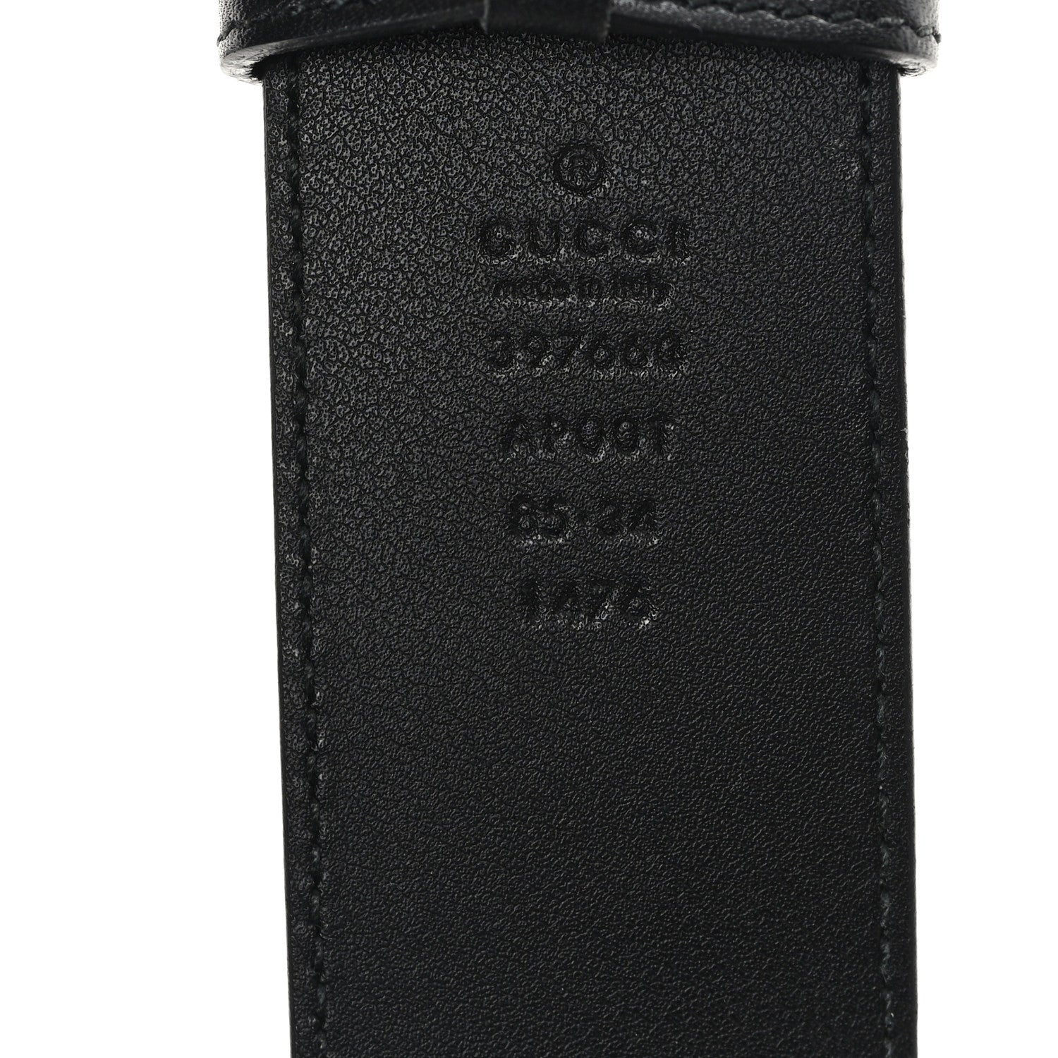 Gucci Calfskin Double G 40mm Belt 85 34 Black 3 of 4