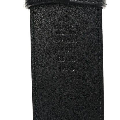 Gucci Calfskin Double G 40mm Belt 85 34 Black 3 of 4