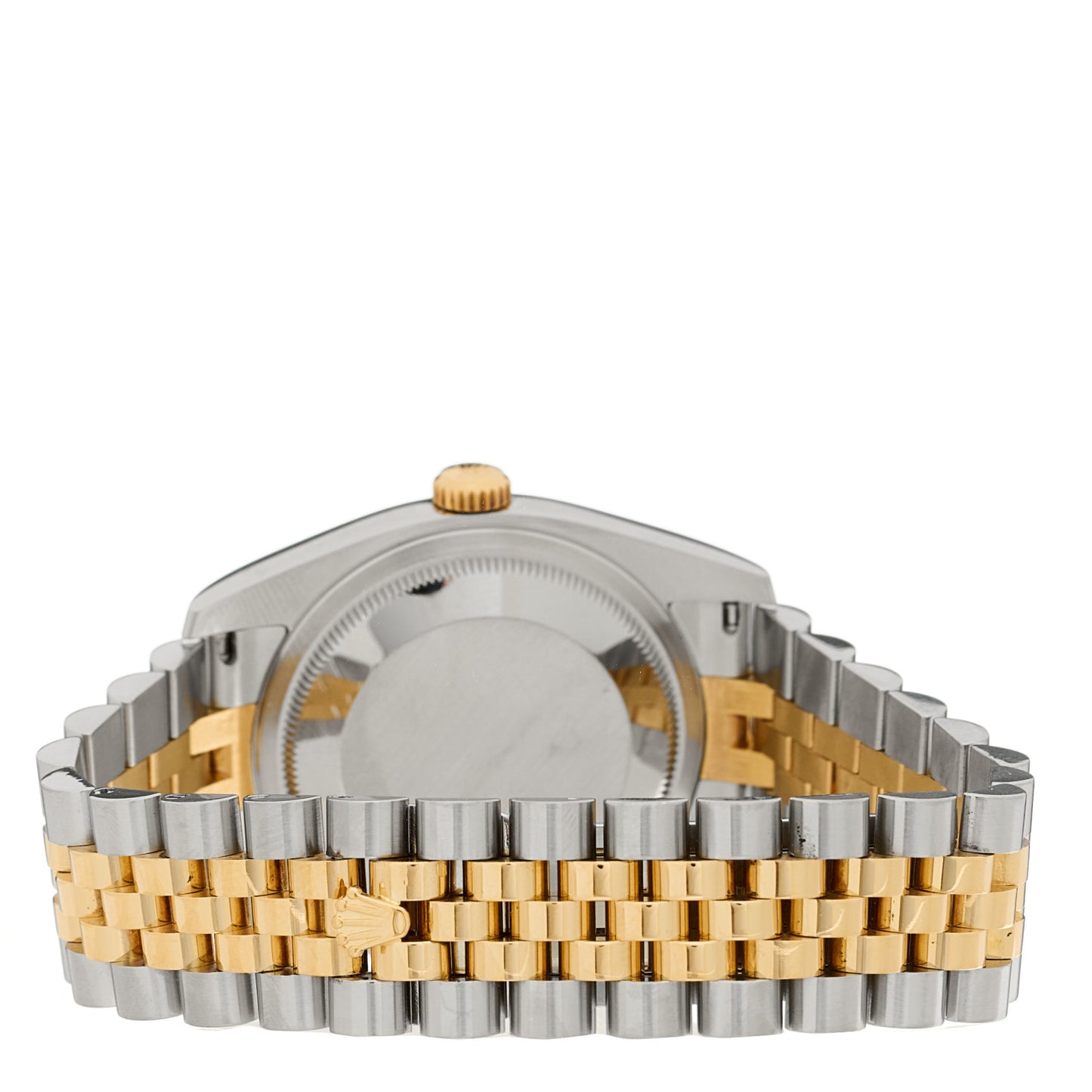 Stainless Steel 18K Yellow Gold 36mm Oyster Perpetual Datejust Watch Champagne Roman 116233