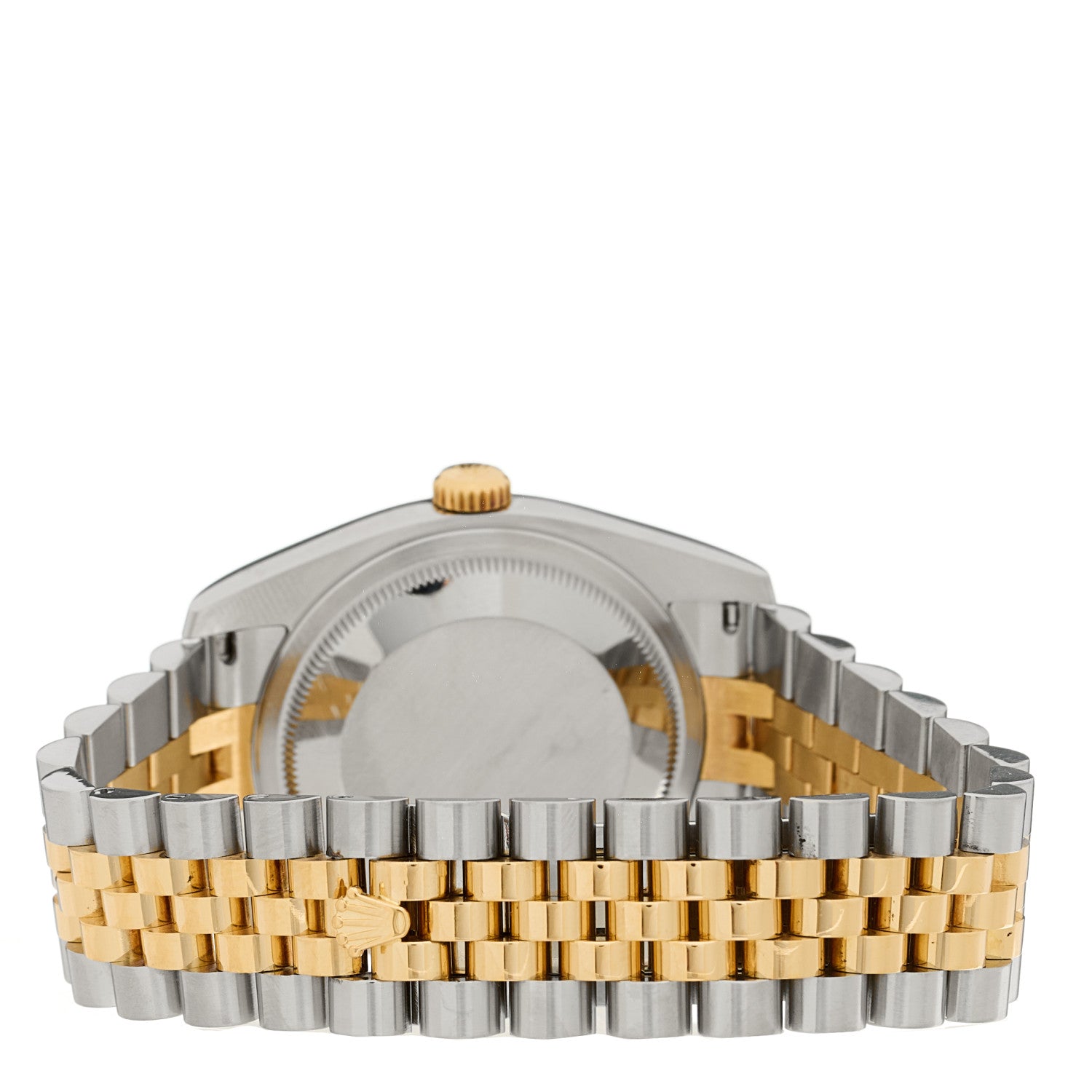 Rolex Stainless Steel 18K Yellow Gold 36mm Oyster Perpetual Datejust Watch Champagne Roman 116233 3 of 4