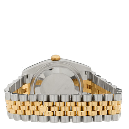 Rolex Stainless Steel 18K Yellow Gold 36mm Oyster Perpetual Datejust Watch Champagne Roman 116233 3 of 4