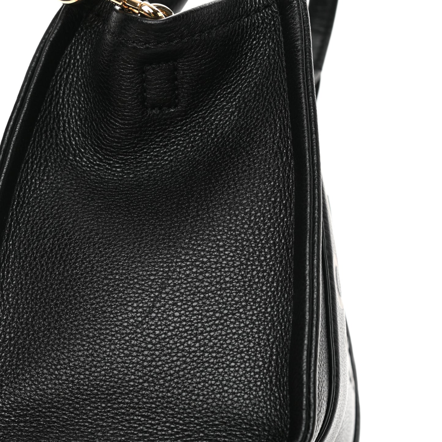 Grained Calfskin Small The Tote Bag Black