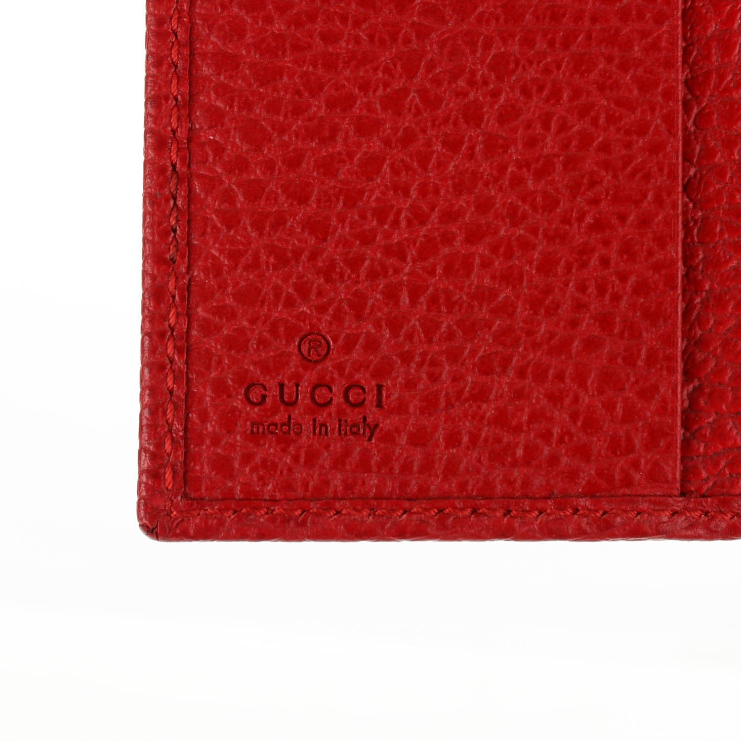 Gucci Dollar Calfskin Swing Train Pass Card Case Tabasco 6 of 7