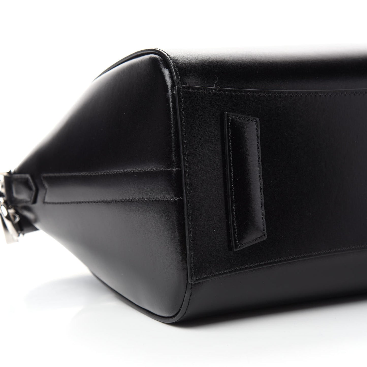 Shiny Lord Calfskin Small Antigona Black