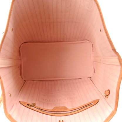 Louis Vuitton Damier Azur Neo Neverfull MM Rose Ballerine 5 of 10