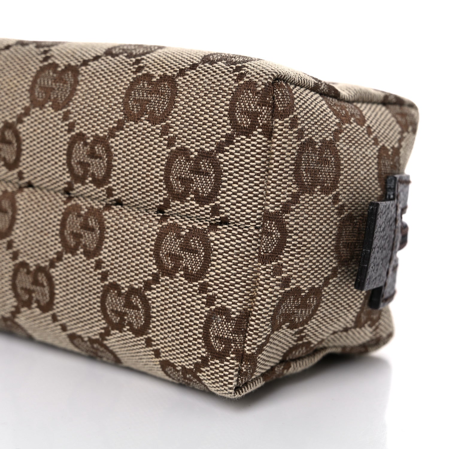 Gucci Monogram Small Balthus Cosmetic Case Beige Ebony Cocoa 9 of 12