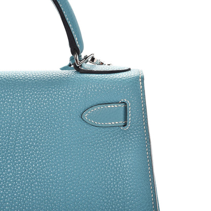 Hermes Togo Sellier Kelly 28 Blue Jean 34 of 37