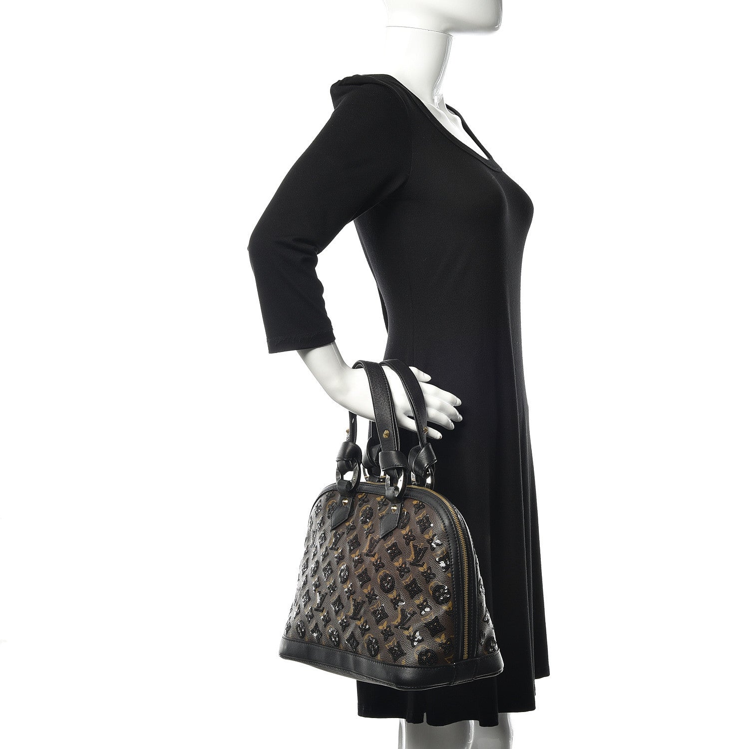 Louis Vuitton Monogram Sequins Eclipse Alma Black 2 of 11