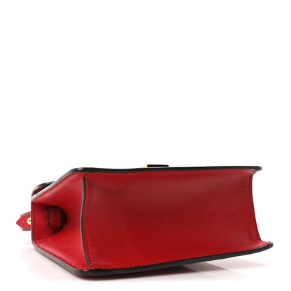 Gucci Calfskin Mini Sylvie Top Handle Bag Hibiscus Red 3 of 9