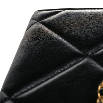 Chanel Lambskin Quilted Chanel 19 Long Zipped Around Wallet Black 11 of 13