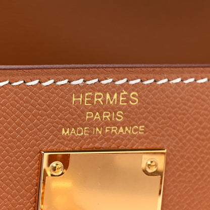 Hermes Madame Calfskin Kelly Elan Gold 6 of 10