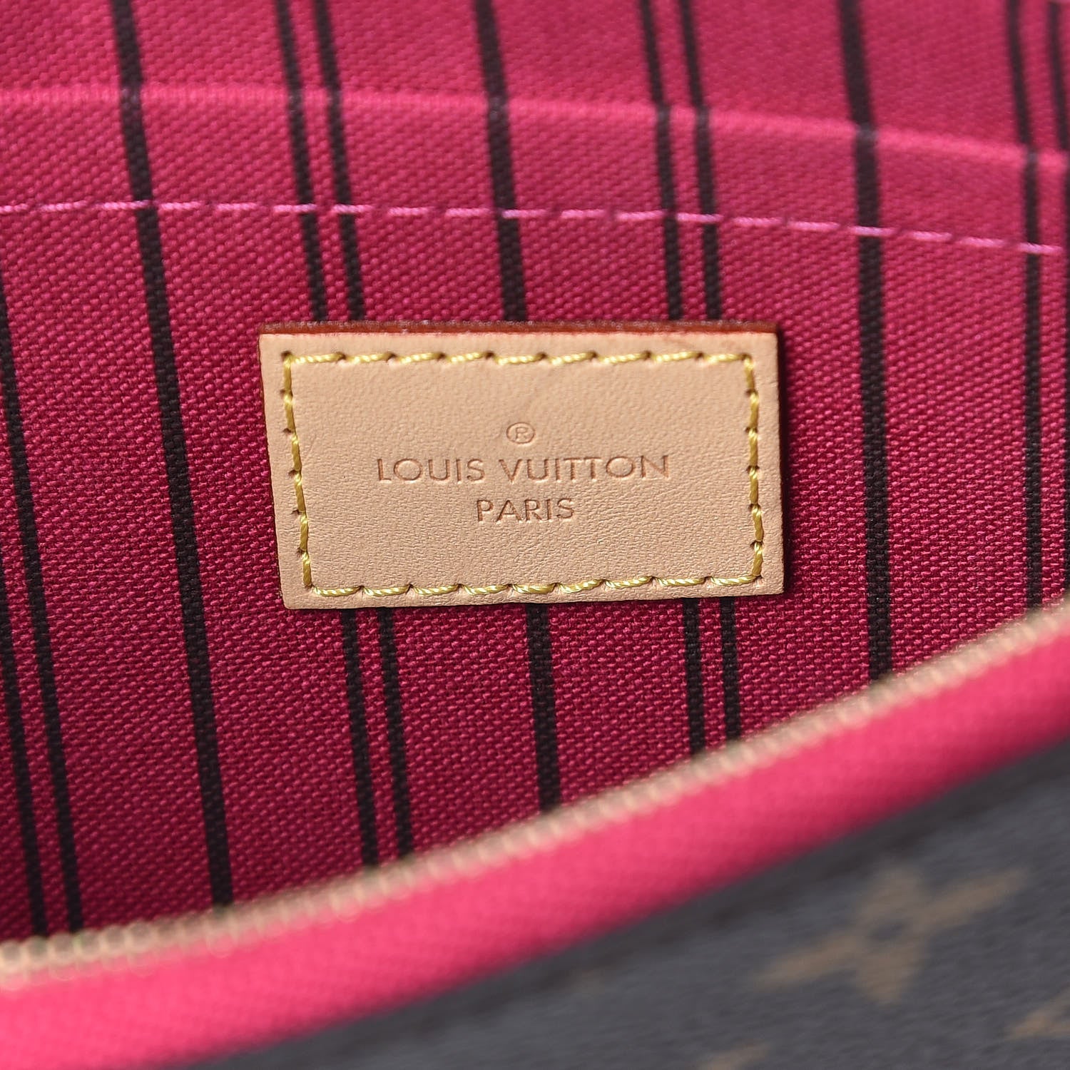Louis Vuitton Monogram Neverfull MM GM Pochette Pivoine 6 of 8