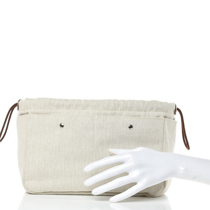 Hermes Canvas Barenia Fourbi 25 MM Pouch Naturel Fauve 2 of 12