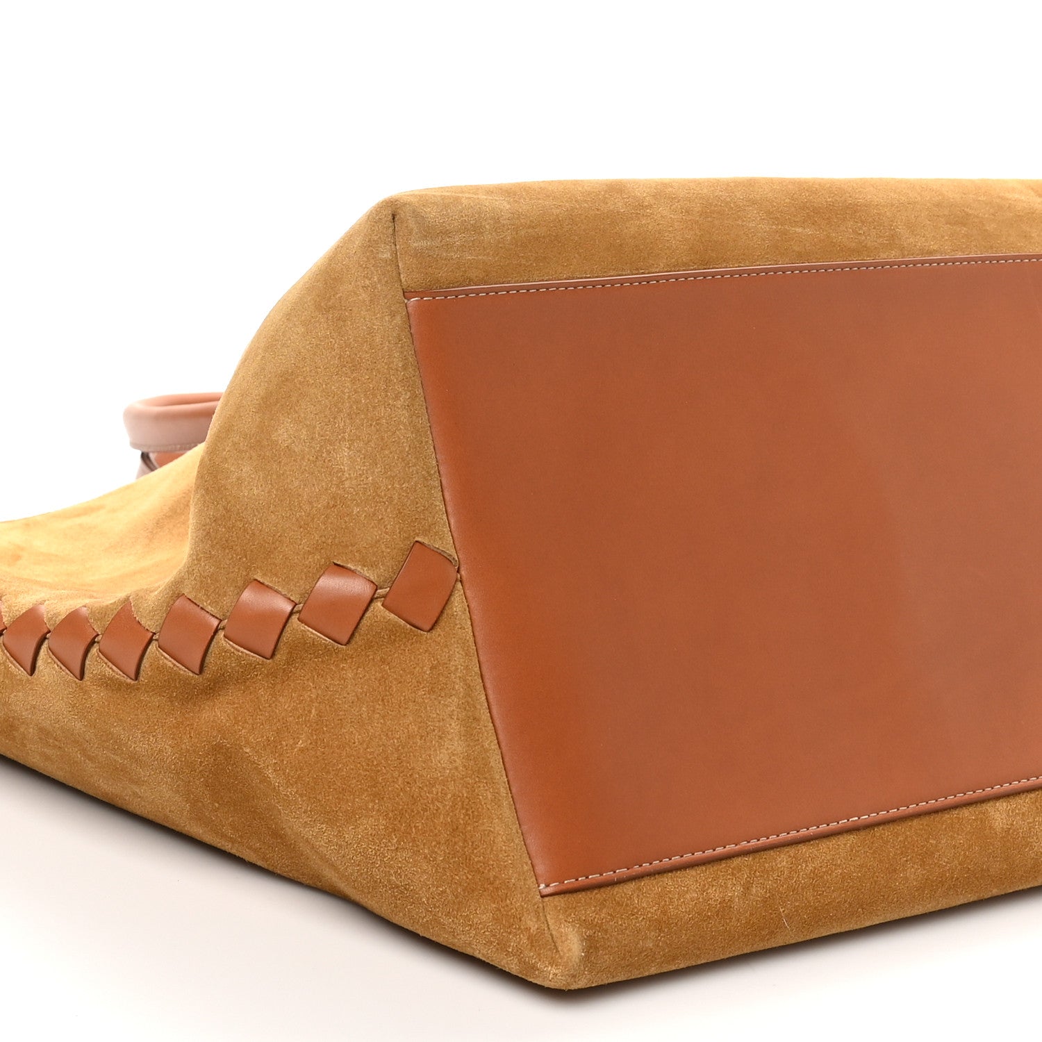 Bottega Veneta Suede Large Cabat Camel Light Wood 8 of 9