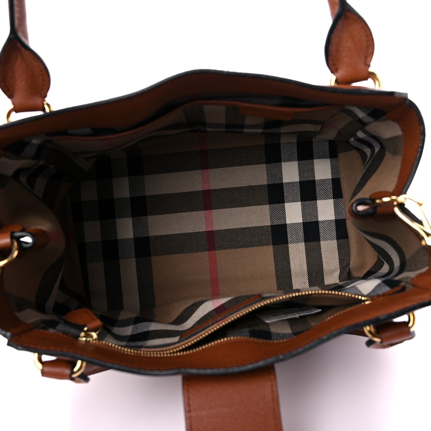 Soft Grain Calfskin Medium Dashwood Buckle Tote Brown