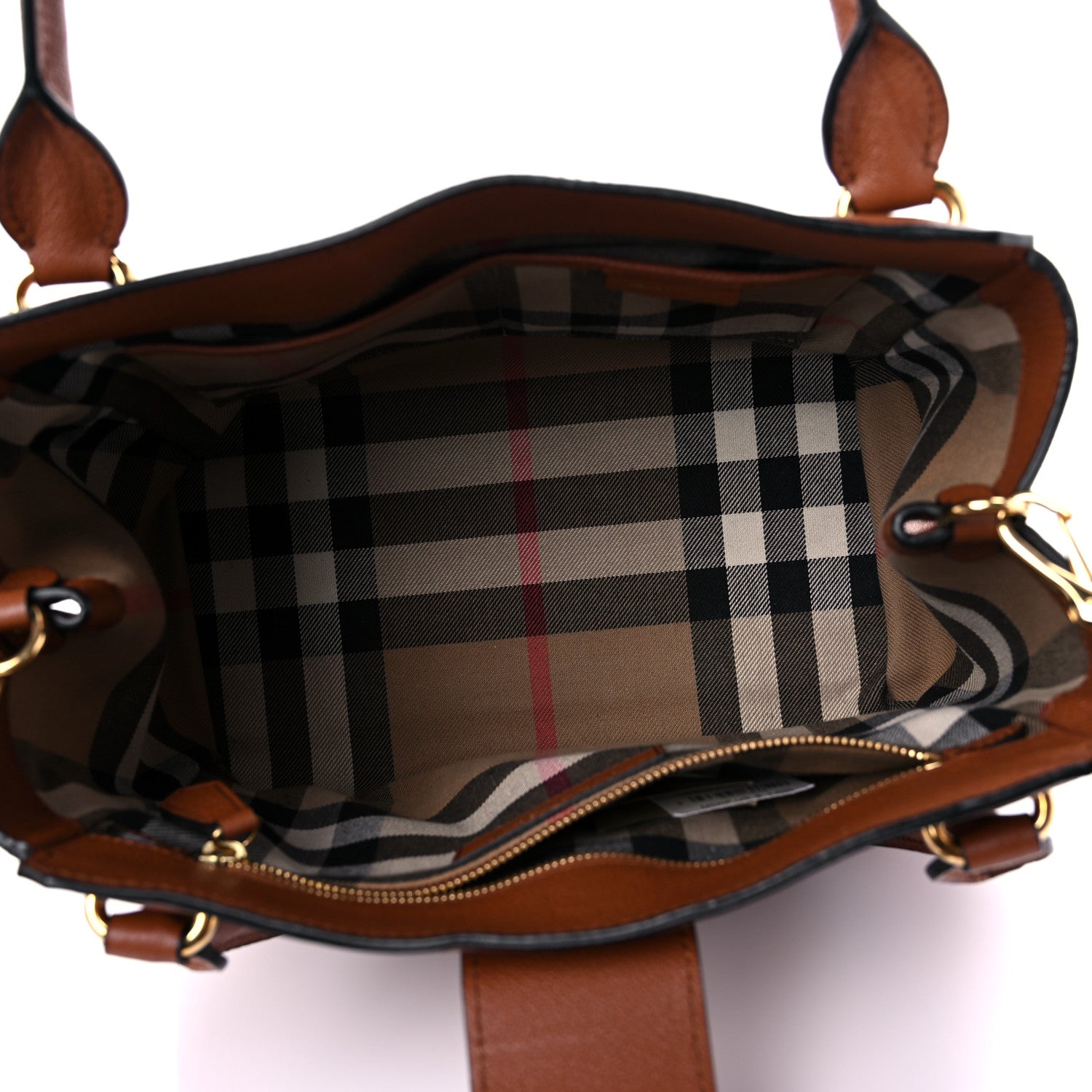Burberry Soft Grain Calfskin Medium Dashwood Buckle Tote Brown 5 of 17