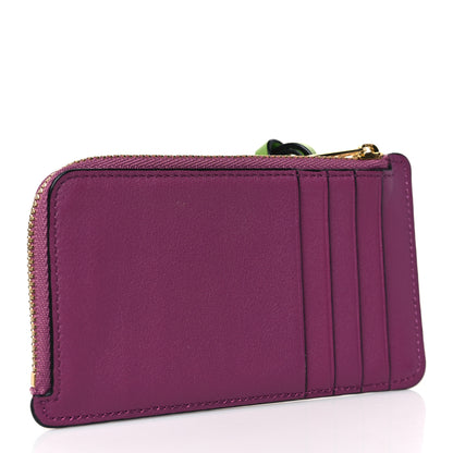 Loewe X SPIRITED AWAY Classic Calfskin Aogaeru Coin Cardholder Bouganville 3 of 7