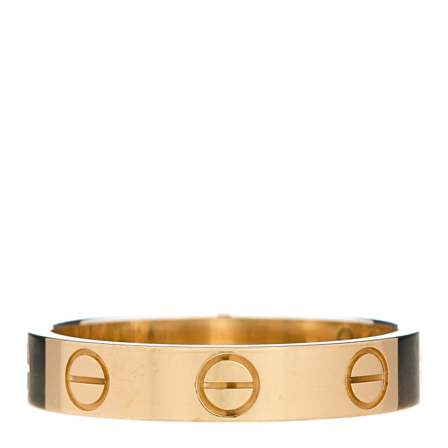 Cartier 18K Yellow Gold 3.5mm LOVE Wedding Band Ring 51 5.75 1 of 5