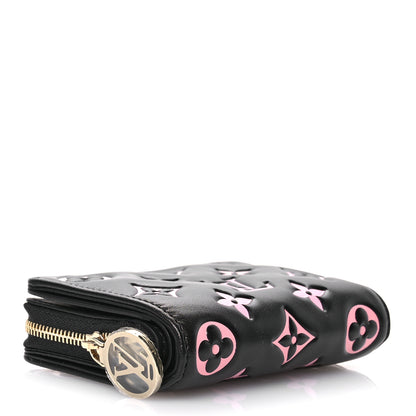 Louis Vuitton Lambskin Embossed Monogram LV Ski Lou Coussin Wallet Black 4 of 7