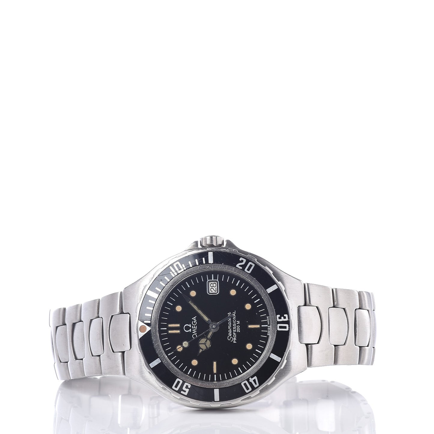 Stainless Steel 36mm Seamaster Quartz Watch Black 396.1052