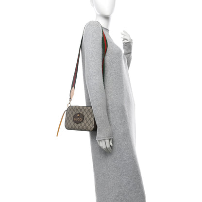 Gucci GG Supreme Monogram Web Neo Vintage Shoulder Bag Beige New Acero Crop 2 of 12