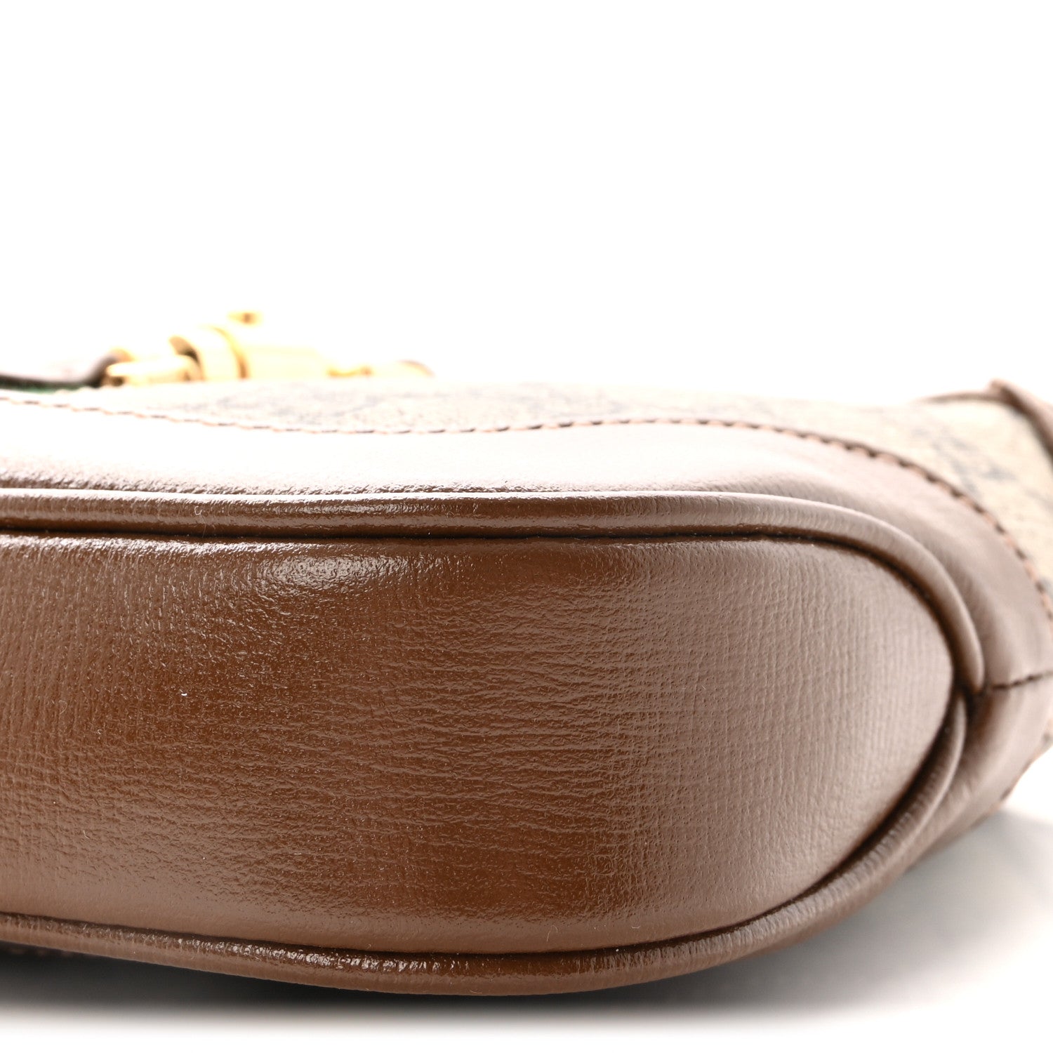 Gucci GG Supreme Monogram Azalea Calfskin Web Mini Jackie 1961 Hobo Beige Ebony Brown Sugar 9 of 10
