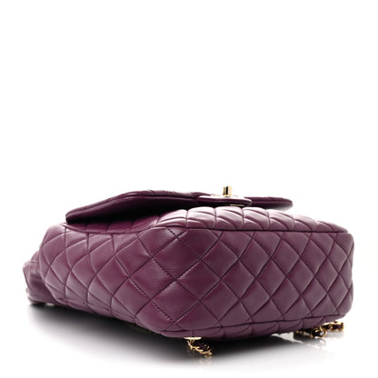 Chanel Lambskin Quilted Large in Seoul Backpack Purple 4 of 10